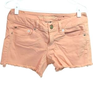 American Eagle light pink denim shorts
